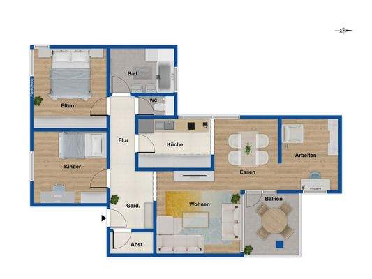 Grundriss 1. Obergeschoss