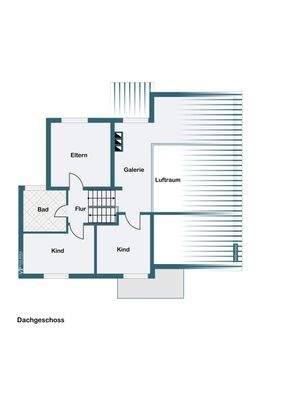 Obergeschoss und Dachgeschoss