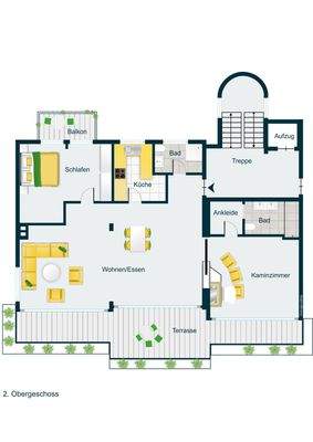 Grundriss der Wohnung