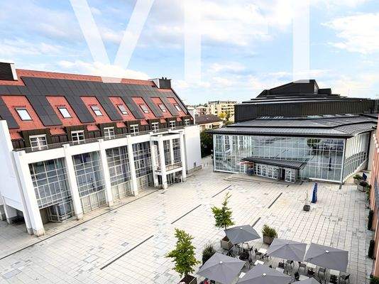 Blick aus einem Fenster 