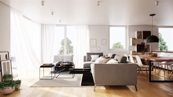 Beispielvisualisierung - Wohnzimmer Penthouse