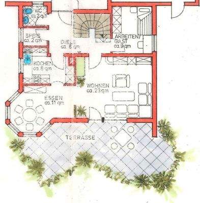 Grundriss Erdgeschoss