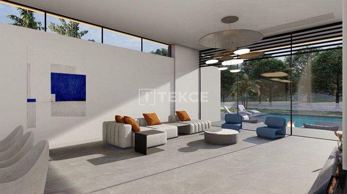 Detached Stylish Villa with Pool and Garden in İzmir Çeşme