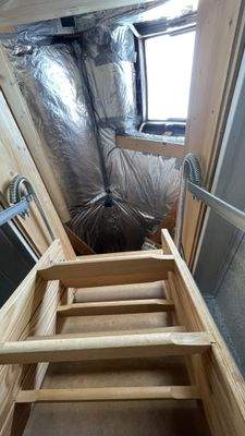 Treppe zum Dachboden