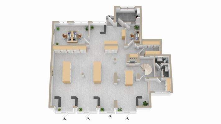 Grundriss EG (Beispiel Ladengeschäft)