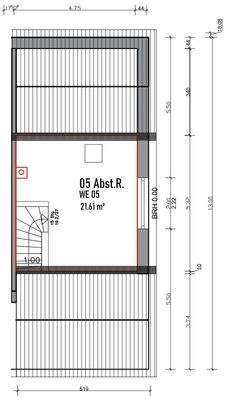 Grundriss Spitzboden
