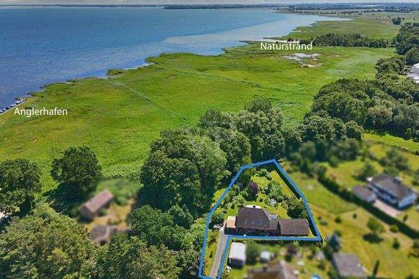 Grundstück eingezeichnet mit Beschriftung