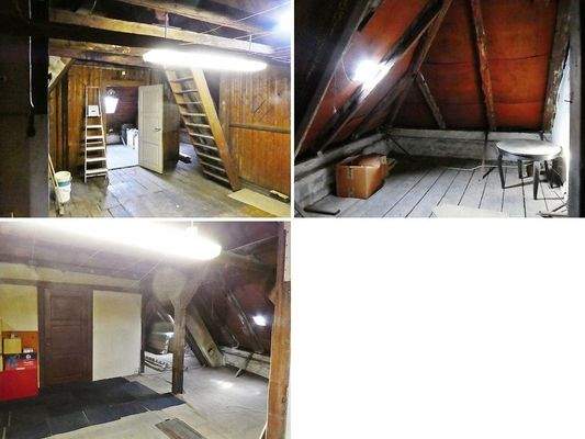 Dachboden-verschiedene Ansichten