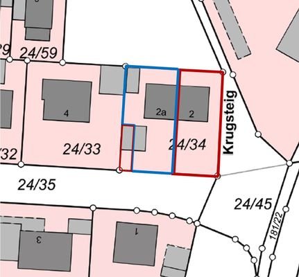 Lageplan Teilung