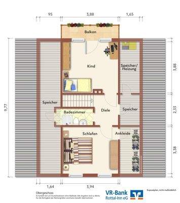 Grundriss Obergeschoss