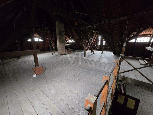 2. DG Blick von oben auf Ebene 1. DG