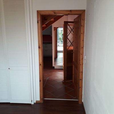 Blick vom Lesezimmer zum Flur