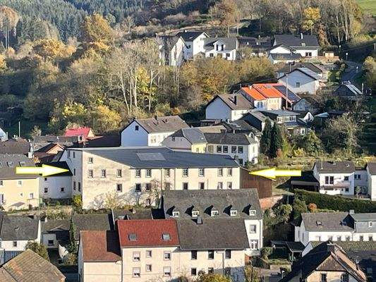 Blick auf das Anwesen