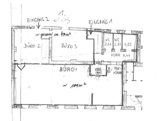 Grundriss 1. Stock gesamt