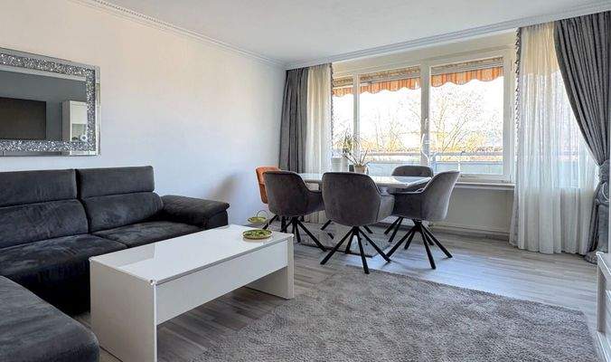 Essbereich im Wohnzimmer