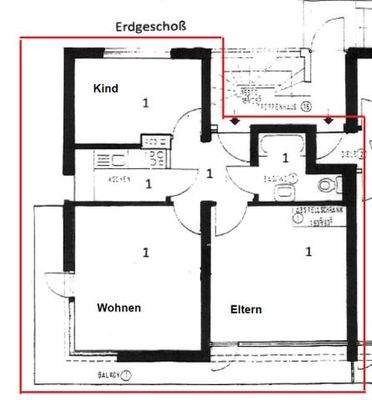Erdgeschoss (Hochparterre)
