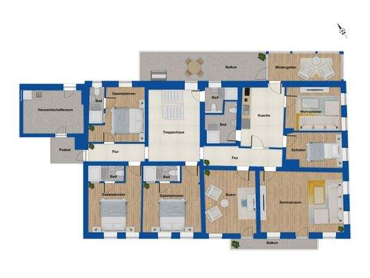 Grundriss Obergeschoss