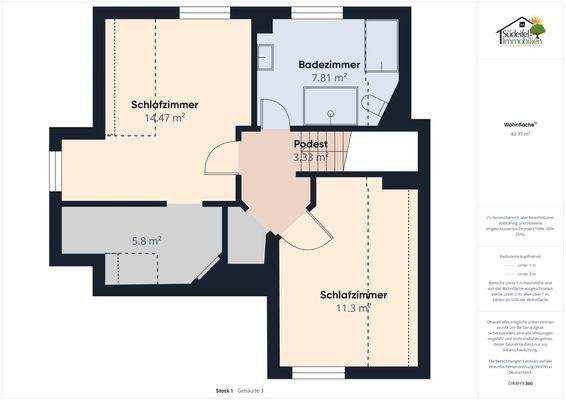 Grundriss 1.OG Haupthaus 