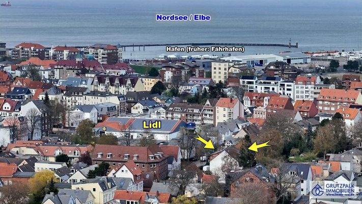 so nah zu Seedeich + Fährhafen