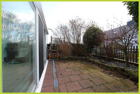 Sitzplatz am Wintergarten