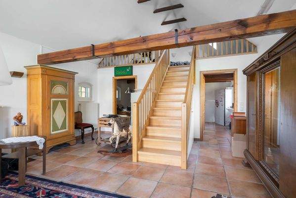 Blick ins Gästehaus