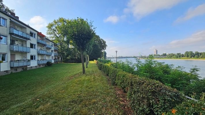 großzügige Grünflächen vor und hinter dem Haus