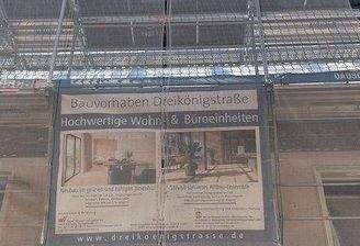 Bauplane an Fassade/Gerüst Dreikönigstraße