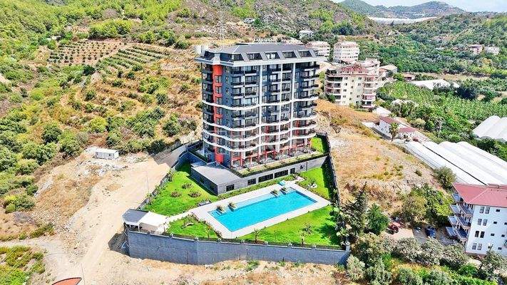 Sea View Apartments in a Hotel Concept Project in Alanya