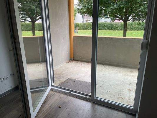 Balkon mit Gartenblick