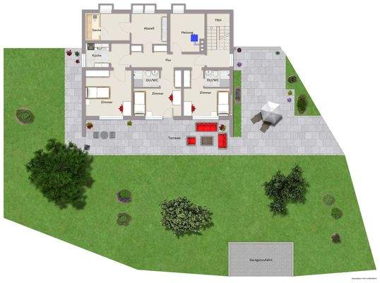 Grundriss Gartengeschoss