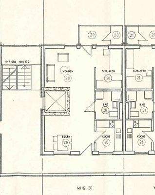 Grundriss Wohnung Nr. 20