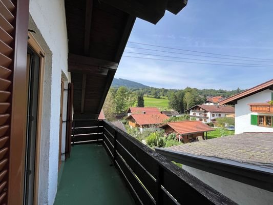 Ausblick vom Balkon