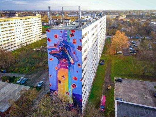 Ansicht des Giebelgemäldes