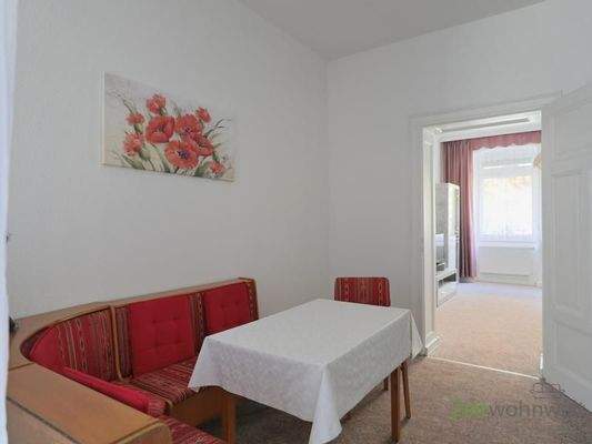 Sitzecke vor dem Wohnzimmer