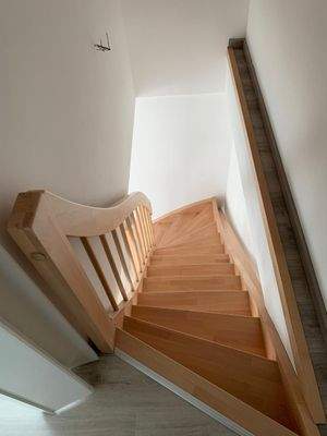 Treppe ins Dachgeschoss