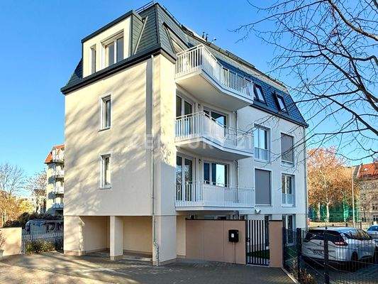 Hinteransicht des Hauses