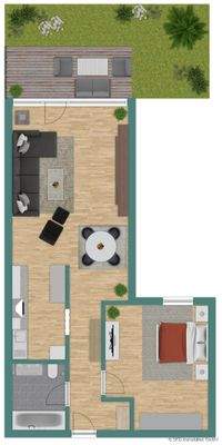 Grundriss Skizze Hochparterre