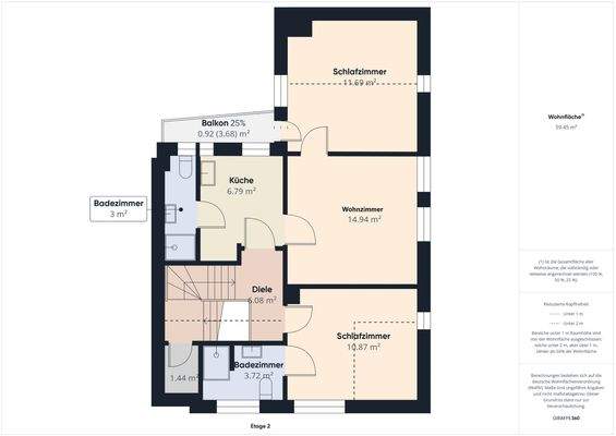 Grundriss 2. Obergeschoss