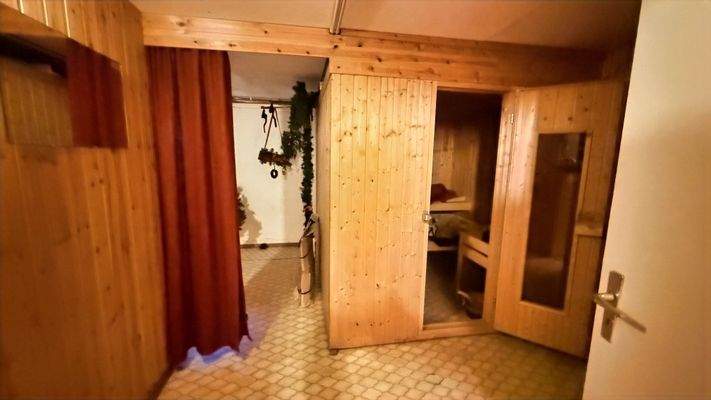 Sauna im Keller
