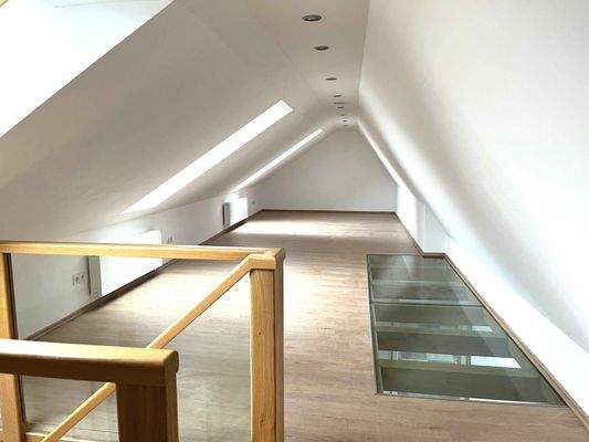 ausgebauter Spitzboden in der Wohnung Dachgeschoss