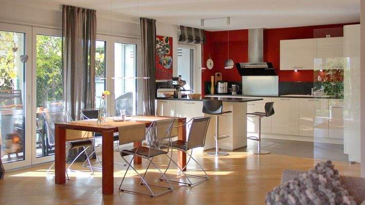 Fließende Übergänge zwischen Kochen, Essen und Wohnen