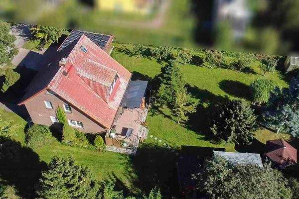 Blick auf das Grundstück