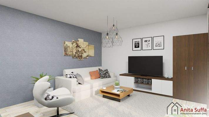 Visualisierung Wohnzimmer