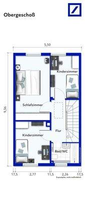 Grundriss Obergeschoß