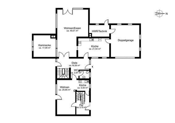 Grundriss EG ohne Maßstab, ohne Gewähr