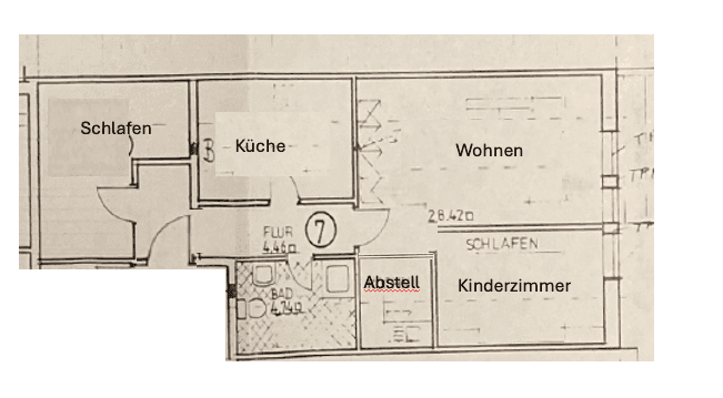 Grundriss WE7