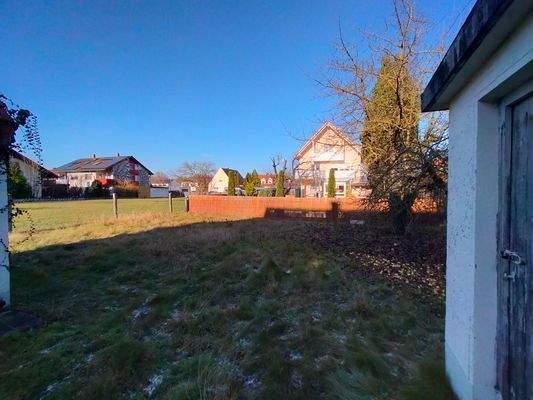 Grundstück (Ausblick nach Norden)