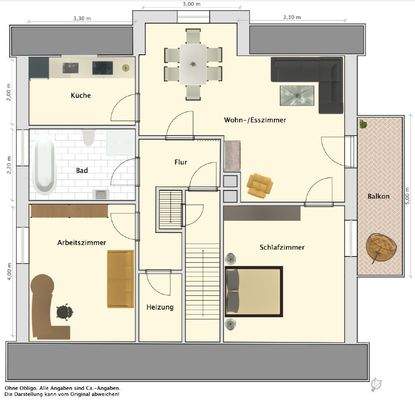 Grundriss Obergeschoss