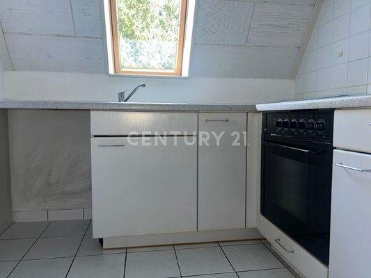 Küche im Dachgeschoss