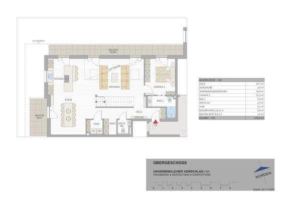 Grundriss - OBERGESCHOSS -